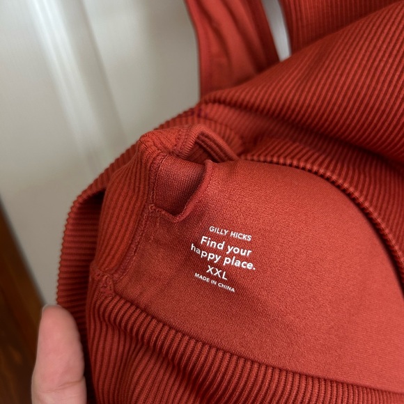 Gilly Hicks Terracotta Ribbed Tank - Picture 5 of 5